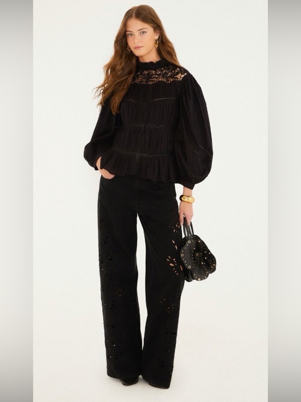 Farm Rio: Richilieu Black Denim Pants